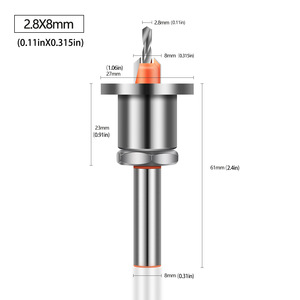 Di alta qualità 8mm stinco Hss ss punta per Router estrattore a vite per legno e trapani per fresa per la lavorazione del legno - Product Image 2