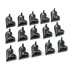 Urna de acero inoxidable, urna conmemorativa, colgante de collar, recuerdo de joyería de cremación en forma de corazón, <span class=keywords><strong>siempre</strong></span> estará en <span class=keywords><strong>mi</strong></span> corazón - Product Image 1