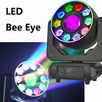 Projecteur LED Moving Head RGBW 4-en-1 Donut Bee Eye 10*20W 4-en-1 + 1*100W LED Cannon pour Événements, Concerts, Mariages