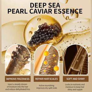 Masque capillaire nourrissant anti-âge réparateur au <span class=keywords><strong>caviar</strong></span> noir de marque privée pour cheveux secs avec kératine - Product Image 3