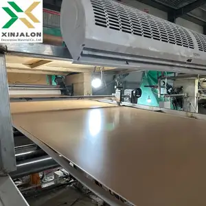 Folha de PVC de mármore à prova d'água 2.8mm paredes interiores laminadas de cor sólida 3mm de espessura corte e moldagem Incluído