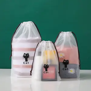 पाले सेओढ़ लिया प्लास्टिक पाली Drawstring पैकेजिंग बैग के लिए बाल