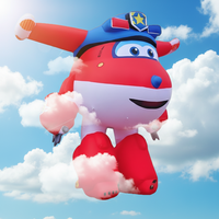 Grands modèles gonflables de personnages de dessins animés Super Wings, réalistes, pour enfants, personnages variés, personnalisables pour les événements