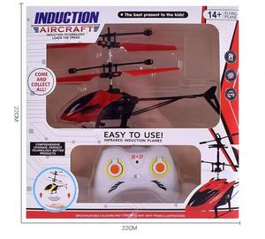 Helicópteros de Control Remoto de 2 Canales, Modelo de Avión Rc con Luces, Helicópteros Rc Recargables, Juguetes para Niños - Product Image 5