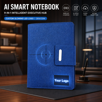 Carnet intelligent numérique à chargement sans fil, technologie de pointe, avec 70H d'enregistrement pour le travail professionnel, logo personnalisé, vente chaude