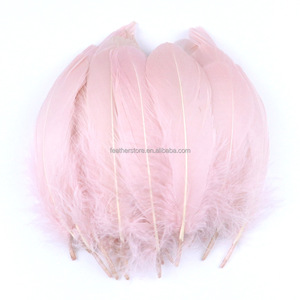 Plumes d'oie de taille moyenne, 100 pièces/sac, couleurs mélangées, 6-12 cm, teintes, marque SHC, qualité supérieure sélectionnée, pour enfants, école, bricolage, chapellerie, corsage - Product Image 2