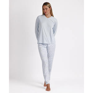 Admas ชุดเสื้อคลุมผ้านิ่มของผู้หญิงคลาสสิกตลอดกาลเอวยางยืดระบายอากาศได้มีเชือกผูกทำจากผ้าสแปนเด็กซ์แขนยาว - Product Image 1