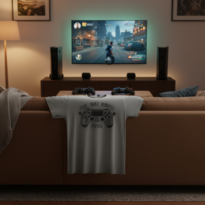 Five More Minutes Please Gaming Controller - Camiseta unisex gris de manga corta - Product Image 3
