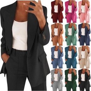 Conjunto de Traje para <span class=keywords><strong>Mujer</strong></span>, Primavera-Verano 2026, Estilo Europeo y Americano, Chaqueta Elegante con Solapa y Corte Entallado para Oficina - Product Image 2