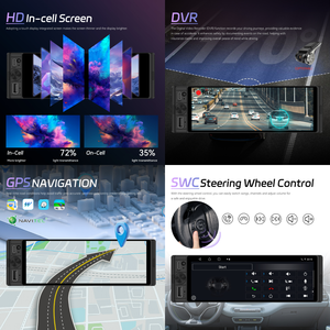 Rádio de Carro <span class=keywords><strong>Android</strong></span> Podofo 6.28'' 2+64G 1Din Autorádio <span class=keywords><strong>Android</strong></span> CarPlay/<span class=keywords><strong>Android</strong></span> Auto GPS WIFI DSP Tela Incell Estéreo - Product Image 4