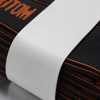 Bande élastique douce en polyester tissé jacquard pour ceinture de sous-vêtements et boxers, avec étiquette de marque personnalisée imprimée