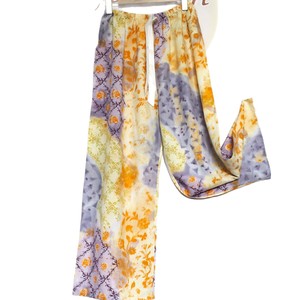 Pantalones de Pijama de Crepé de China para Mujer, Talla Grande, Holgados, Transpirables, Sencillos, Casuales, para Verano, Ropa de Dormir para Embarazadas - Product Image 5