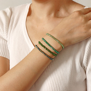 Juego de 4 Pulseras de Cristal Vintage para Mujer, Pulseras Apilables de Moda, Regalo de Joyería de Amistad para Mejores Amigas - Product Image 6