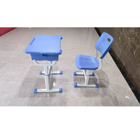 Chaise d'étudiant de haute qualité mobilier scolaire Table d'étudiant meubles de salle de classe lecture bureau d'étudiant et ensemble de chaises pour le lycée