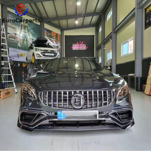 Kit de carrosserie en fibre de carbone pour <span class=keywords><strong>S</strong></span> Coupé C217 <span class=keywords><strong>S</strong></span>éparateurs avant Diffuseur arrière avec embouts d'échappement Silencieux aile arrière C217 S63 Body Set <span class=keywords><strong>B</strong></span> - Product Image 6