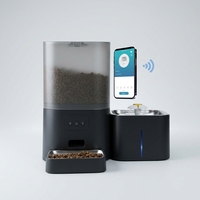 Distributeur automatique de nourriture et d'eau pour animaux de compagnie, grande capacité 6L, portable, en plastique, pour chiens et chats