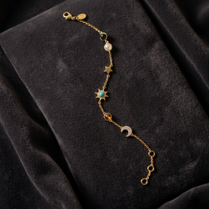 กำไลข้อมือ Celestial เงินแท้ S925 ชุบทอง 14K เครื่องประดับผู้หญิง Bella รับผลิตตามสั่ง ขายส่ง ประเทศไทย - Product Image 2