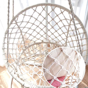 Cuerda de algodón Silla colgante Cesta colgante tejida Cesta colgante flotante <span class=keywords><strong>Sue</strong></span> Swing Cesta colgante - Product Image 2