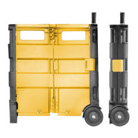Chariot pliable léger avec poignée extensible et caisse de rangement pliable pour les courses au supermarché