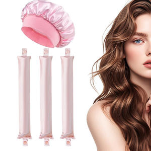 Bestseller Hitzefreier Zylinder-Haarwickler Ohne Hitze Über-Nacht-Lockenwickler mit Schal zum Schlafen für Locken - Product Image 4