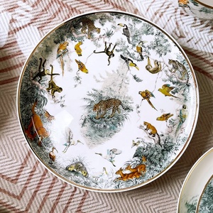Vente chaude série Jungle équatoriale ensemble de dîner en porcelaine osseuse de haute qualité et assiette de chargeur - Product Image 3