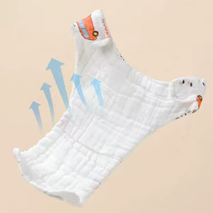 ผ้าอ้อมแบบซักระบายอากาศได้ดีสำหรับเด็กทารกแรกเกิดผ้าโปร่งใช้ซ้ำได้ผ้าโปร่งฟองนุ่ม12ชั้นแบบปรับแต่งได้ - Product Image 3