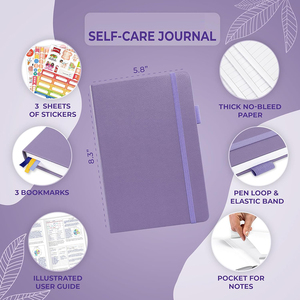 Journal de soins personnels A5 personnalisable 2026, carnet de réflexion quotidienne, planificateur de santé mentale et de <span class=keywords><strong>d</strong></span>éveloppement personnel, journal de méditation et <span class=keywords><strong>d</strong></span>'humeur - Product Image 2