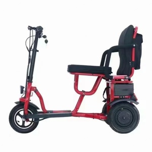 Triciclo Eléctrico Plegable de Nuevo Diseño, Scooter de Movilidad de 3 Ruedas con Motor Dual de 48V 350W, Llantas de 10 Pulgadas y Freno de Disco para Personas Mayores - Product Image 3