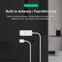 Transmisor y Receptor Inalámbrico USB-C para Pantalla, 1080P, 5GHz WiFi, Plug and Play, para Laptop, TV, Proyector