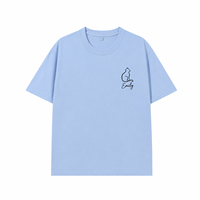 Individuell Besticktes Katzen-Hunde-Beste-Freunde-T-Shirt mit Minimalistischer Strichzeichnung als Geschenk und Bekleidung für Tierbesitzer