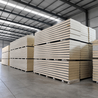 Panneaux muraux isolés préfabriqués pour chambre froide, structure sandwich pour projets de réfrigération commerciale et de stockage frigorifique
