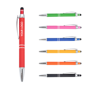 Khuyến Mại Mới Phong Cách Đa Chức Năng Bóng Stylus Mềm Màn Hình Cảm Ứng Bút 2 Trong 1 Với Biểu Tượng Tùy Chỉnh Kim Loại Bút Bi - Product Image 1