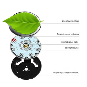 4 piezas de cubiertas de rueda con logo de coche, iluminación LED magnética, luz de destello energética para coche, iluminación flotante para el centro de la rueda - Product Image 3