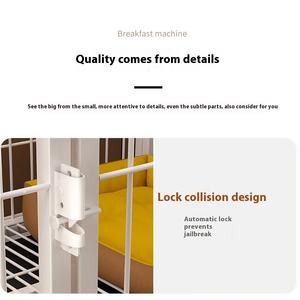 Kandang Anjing Ukuran Kecil hingga Sedang dari Logam Tebal dengan Pola Solid untuk Anjing Teddy Golden Retriever untuk Penggunaan Rumah Tangga - Product Image 5