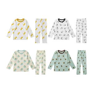 Printemps Automne Vente en gros en vrac Pyjamas pour enfants Vêtements d'intérieur Coton doux respirant Imprimé Vêtements de nuit pour tout-petits garçons - Product Image 1