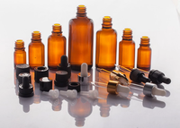 10ml20ml50ml100ml cosmétique soins de la peau huile capillaire claire verre huile essentielle flacon compte-gouttes avec couvercle pour huile de sérum