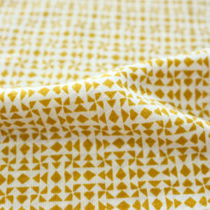 Tissu jersey imprimé en coton lin 125 g/m², prêt à l'emploi, doux pour la peau, tricoté pour vêtements de bébé - Product Image 3