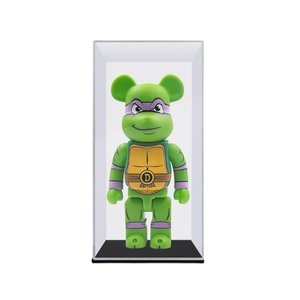 Acrylic Bearbrick Storage Display Box Clear Large Plastic Case With Black Base Dust-proof