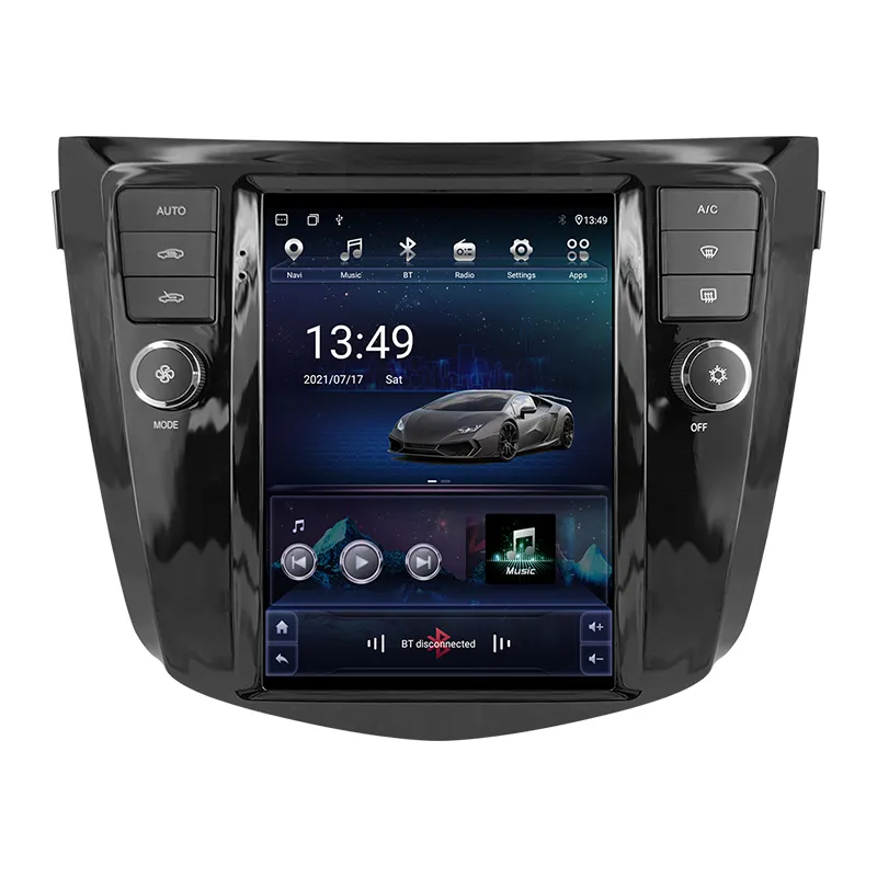 Автомобильный Android 12 радио плеер для Nissan Qashqai X-Trail 2013-2017 мультимедийный видео GPS навигация для Tesla стиль вертикальный экран