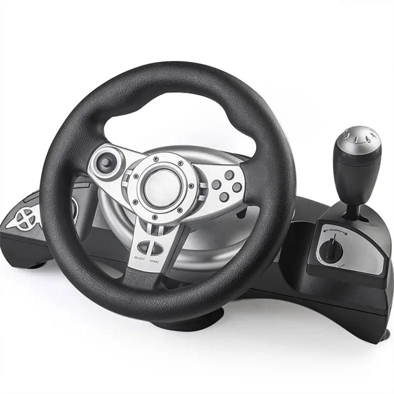 volante y volante para manuell usb auto rennspiel lenkrad kontroller und pedalen set für pc mit schaltgetriebe