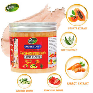 Exfoliante Corporal de Sal <span class=keywords><strong>Morato</strong></span> de 500 ml, Doble Dosis, Vitamina C de Zanahoria, Acción Rápida, Aclara los Nudillos, Antiacné, Súper Blanqueador, Sal de Baño - Product Image 4