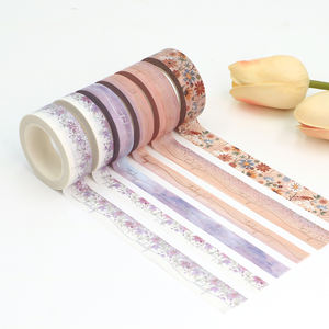 <span class=keywords><strong>Cinta</strong></span> Decorativa <span class=keywords><strong>Washi</strong></span> Dorada de 15mm*10m al por Mayor, en Existencia, para el Día de San Valentín, con Forma de Corazón y Rosa, para Envolver Regalos - Product Image 4