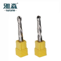 YASEN Fraise à queue de fraisage à double dent en carbure monobloc AlTiN à grande vitesse pour le bois, pour routeur CNC, ODM/OEM, pour le travail du bois