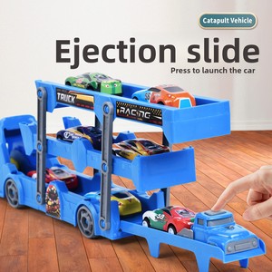 Camión de juguete plegable para niños con catapulta y tres niveles de almacenamiento, camión grande de simulación de aleación a escala 1:5 para niños - Product Image 4