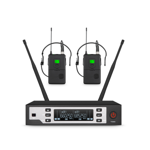 Micrófono Inalámbrico de Solapa UHF, Universal para Enseñanza, con Auriculares y Micrófono Dinámico de Cintura - Product Image 2