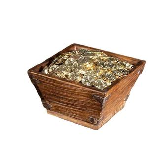 Boîte de rangement rétro en bois, boîte décorative carrée pour bureau, ornement de bureau, décoration pour la maison et le bureau, sans couvercle H 950 - Product Image 5