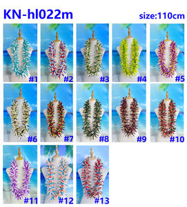 Seta artificiale di alta qualità Spider Lily Thick Flower w collana di perline bianche <span class=keywords><strong>Lei</strong></span> hawaiano per Aloha Hula Dance - Product Image 6