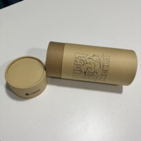 Cajas Cilíndricas Rígidas de Papel Kraft Marrón Personalizadas, Estilos OEM, Embalaje Moderno, Laminación Mate, Recubrimiento UV, Reciclables