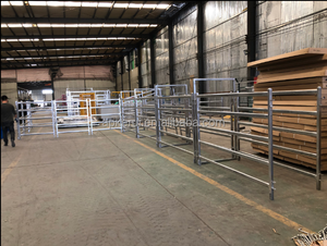 Paneles de Cerca Redondos de Metal Galvanizado de 12 pies, Modernos, Portátiles, Resistentes, para <span class=keywords><strong>Corrales</strong></span> de Ganado, Caballos y Animales, Fáciles de Ensamblar - Product Image 3