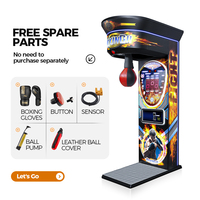 Jeu d'Arcade de Boxe Ultime avec Grande Puissance de Frappe, Monnayeur Électronique Punching-Ball, Appareil de Boxeur